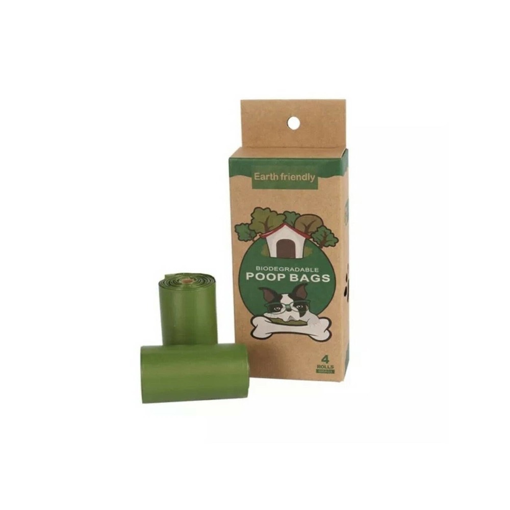 2 boxes Biodegradable Dog Poop Bags 4 Rolls Eco Friendly Leakproof Pet W…